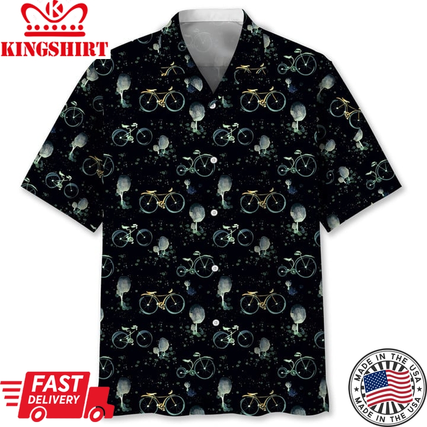 Cycling Light Vintage Hawaii Shirt