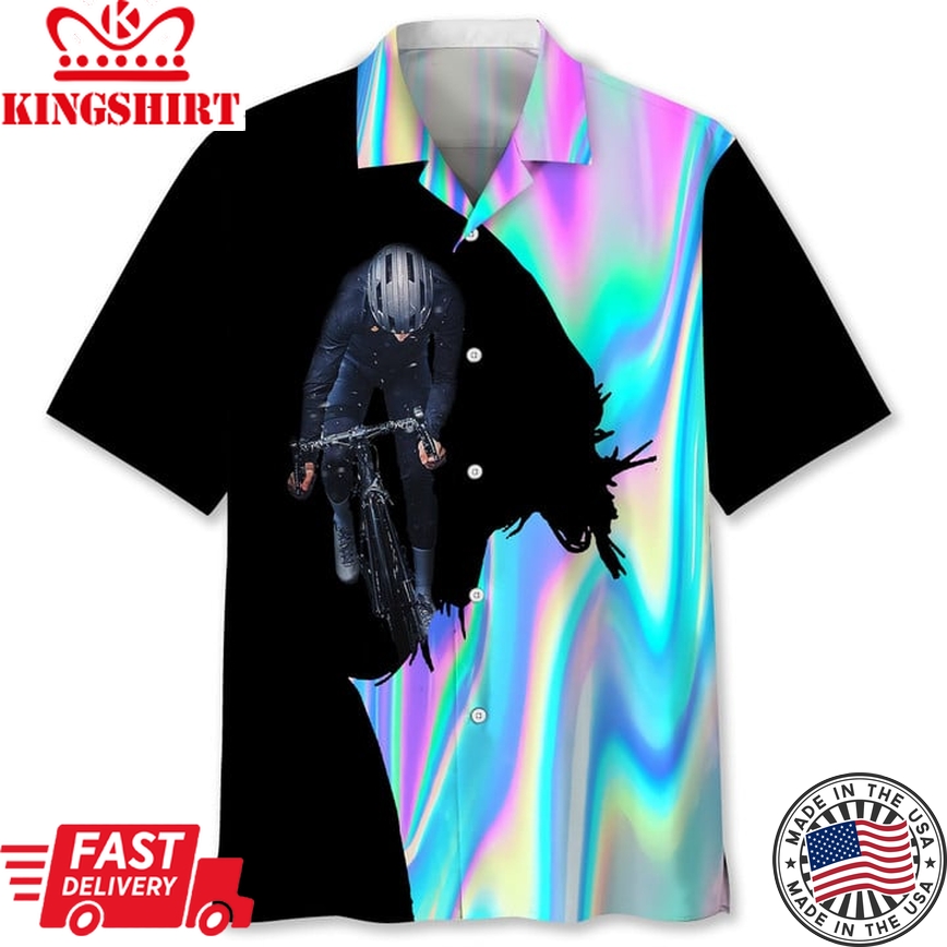 Cycling Liquid Metal Hawaii Shirt