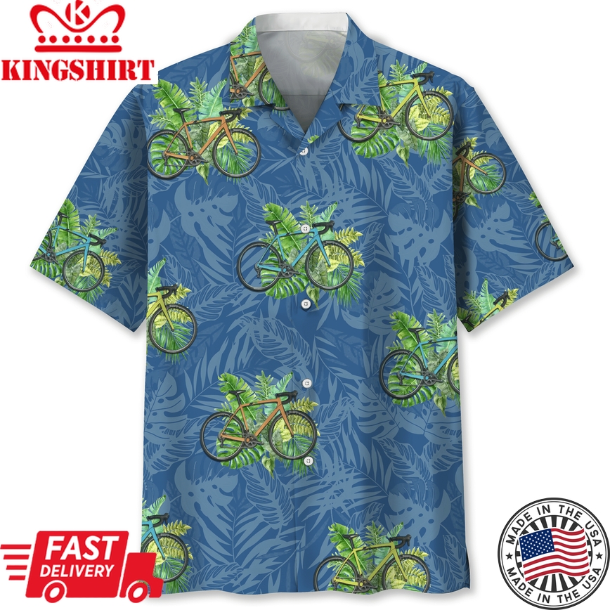 Cycling Nature Trendy Hawaiian Shirt