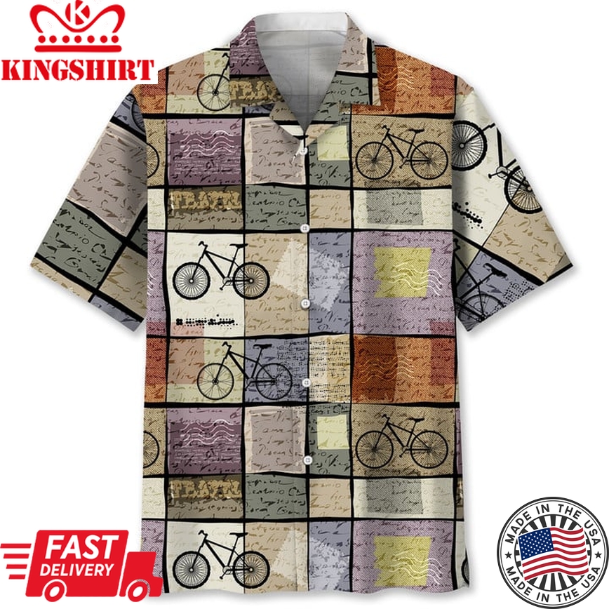 Cycling Retro Travel Hawaii Shirt