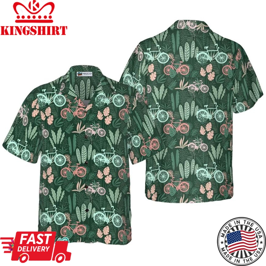 Cycling Tropical Hawaiian Shirt