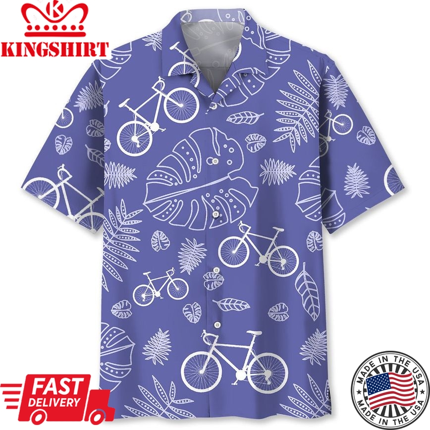 Cycling Tropical Veri Peri Trendy Hawaiian Shirt