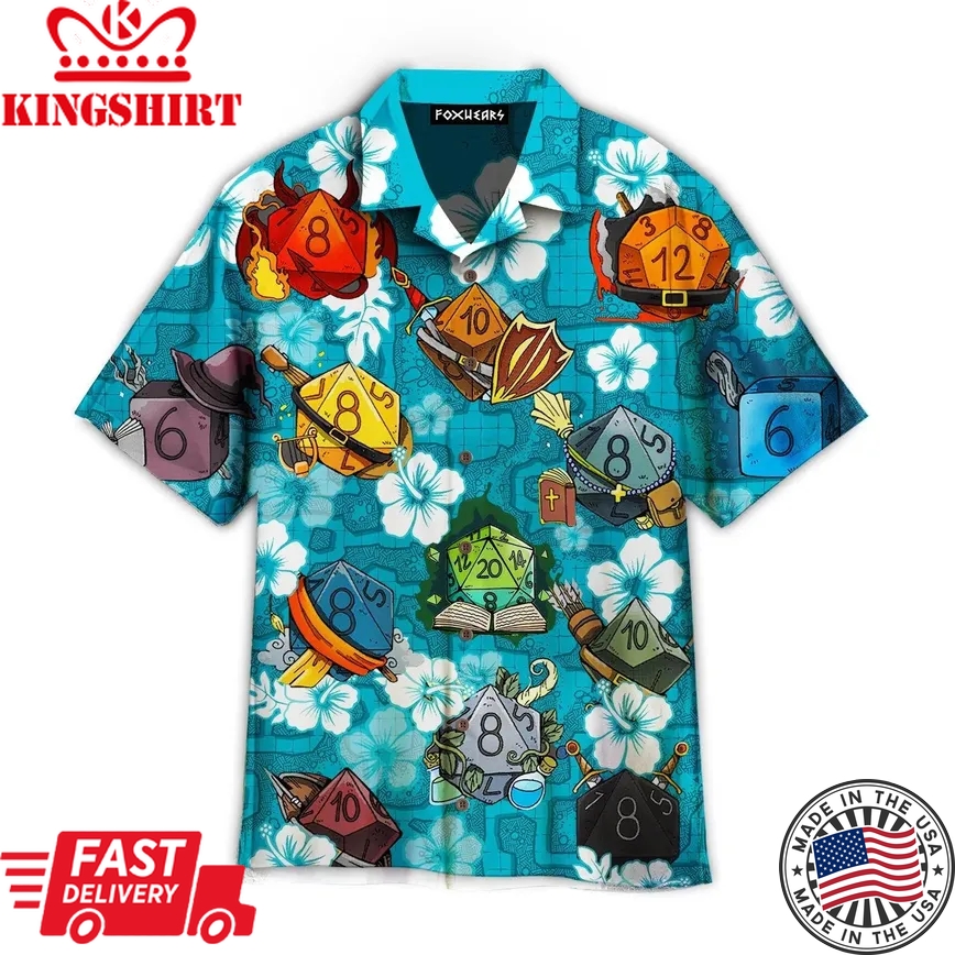 D&D Trendy Hawaiian Shirt Hw9865N