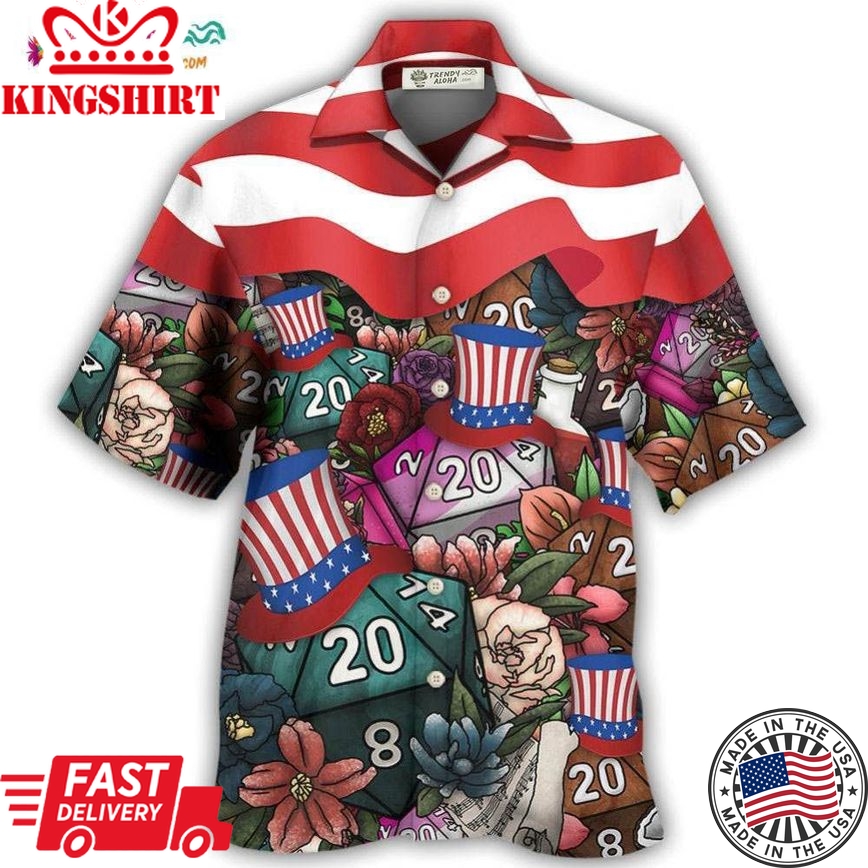 D20 Independence Day Hawaiian Shirt