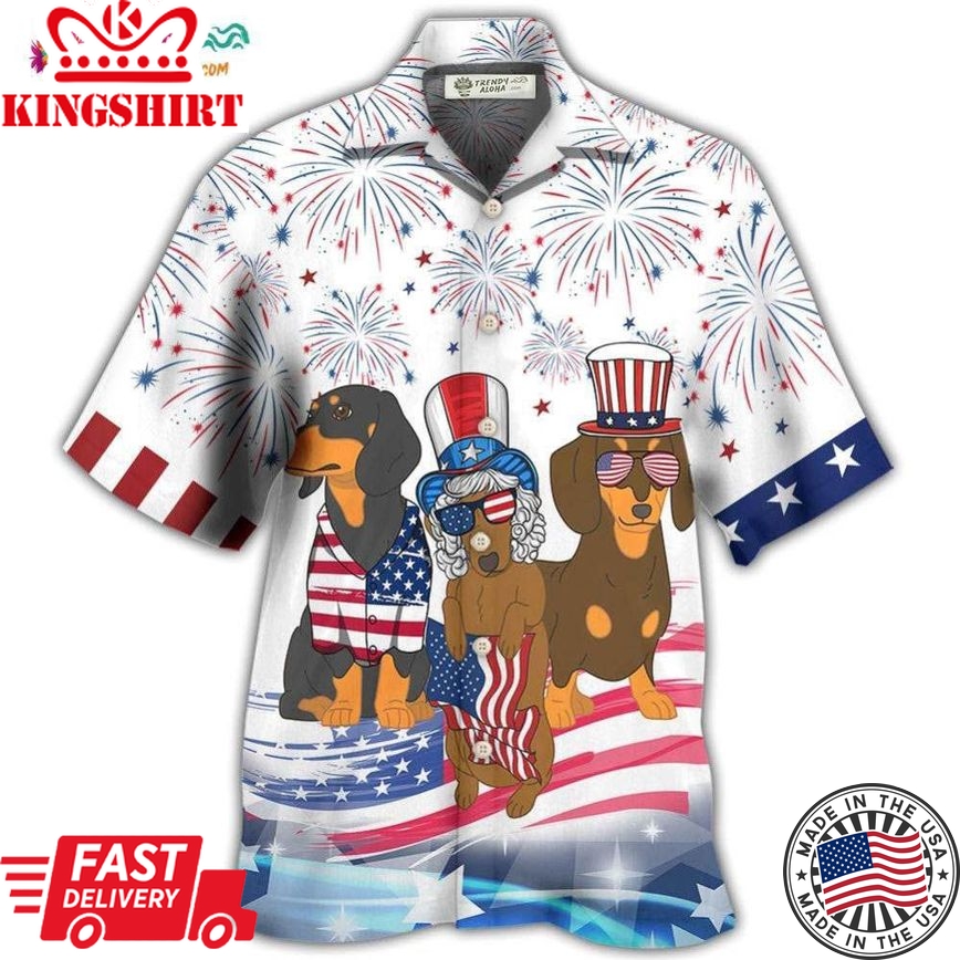 Dachshund Independence Day Is Coming Hawaiian Shirt