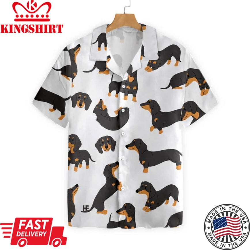 Dachshund Trendy Hawaiian Shirt, Dog Trendy Hawaiian Shirt For Men And Women