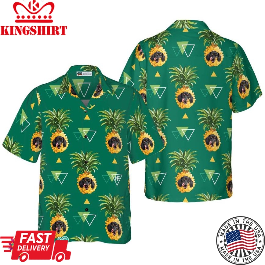 Dachshund Tropical Hawaiian Shirt