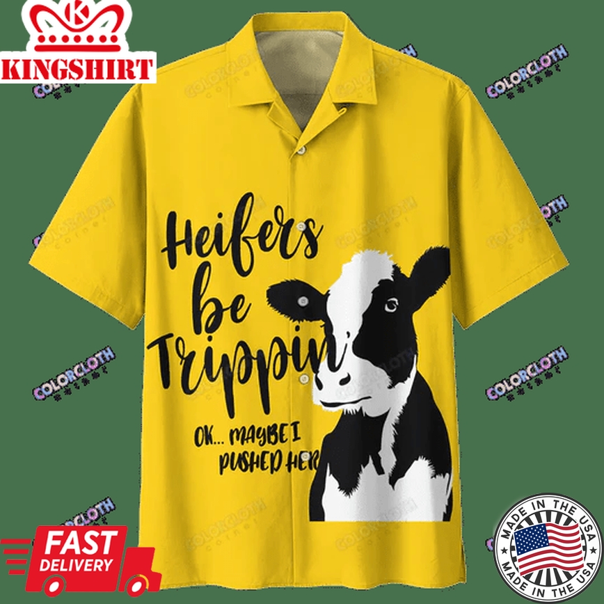 Dairy Cattle Trendy Hawaiian Shirt, Cow Trendy Hawaiian Shirt For Summer Gifts