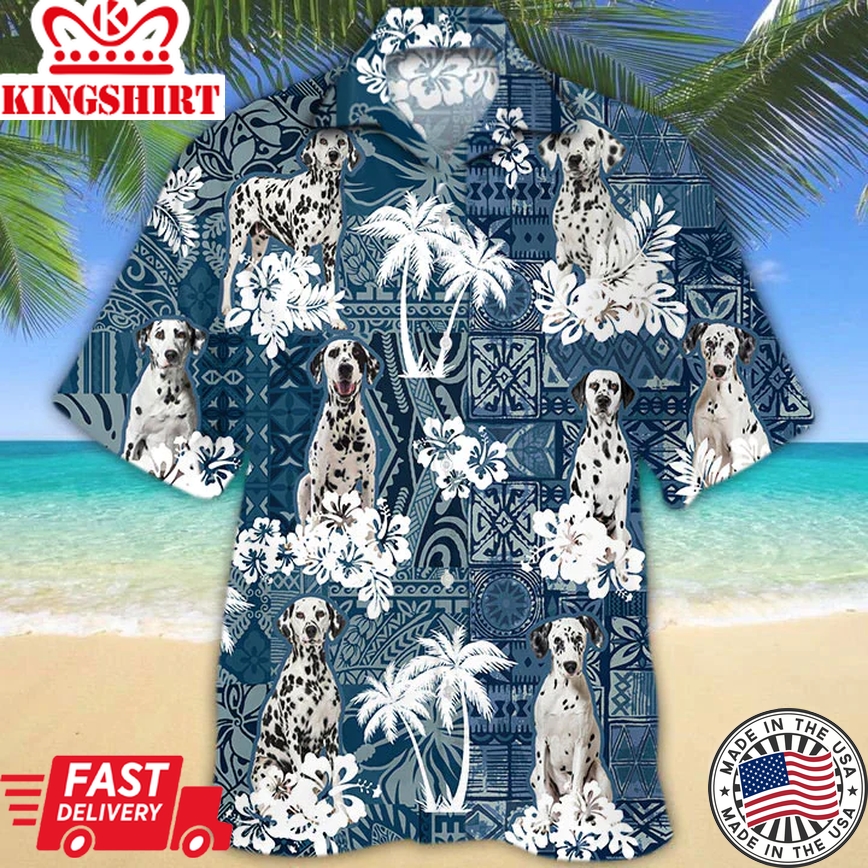 Dalmatian Trendy Hawaiian Shirt