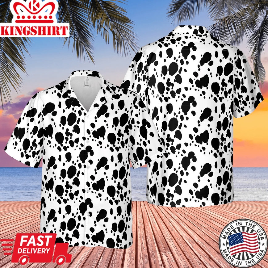 Dalmatian Trendy Hawaiian Shirt For Aloha Shirt