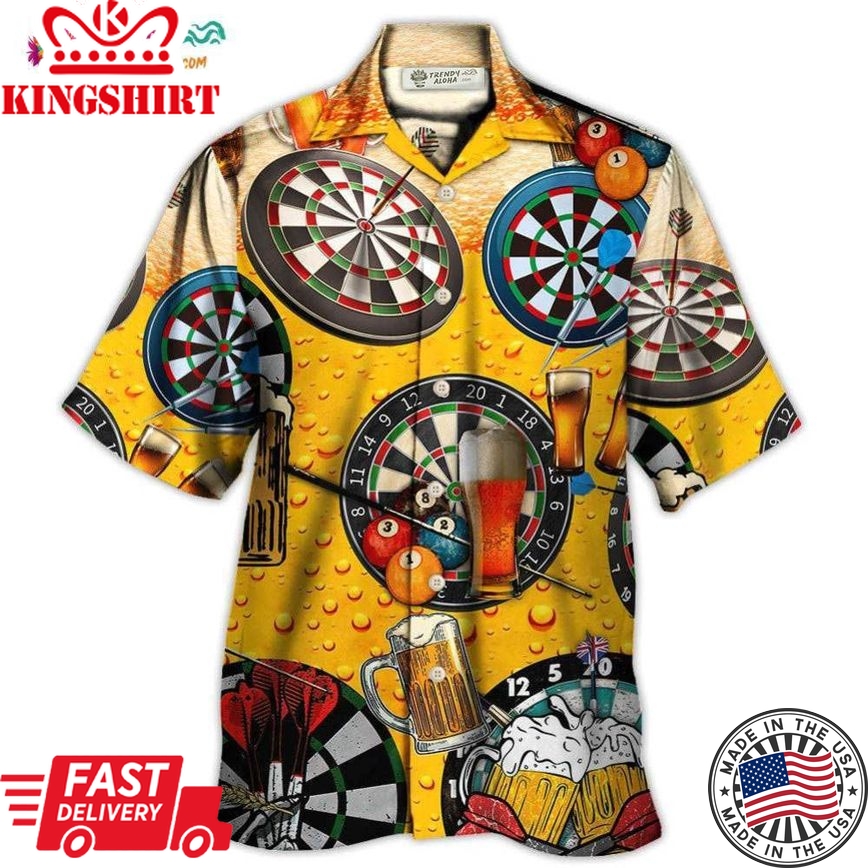 Dart And Beer Love Life Style Hawaiian Shirt