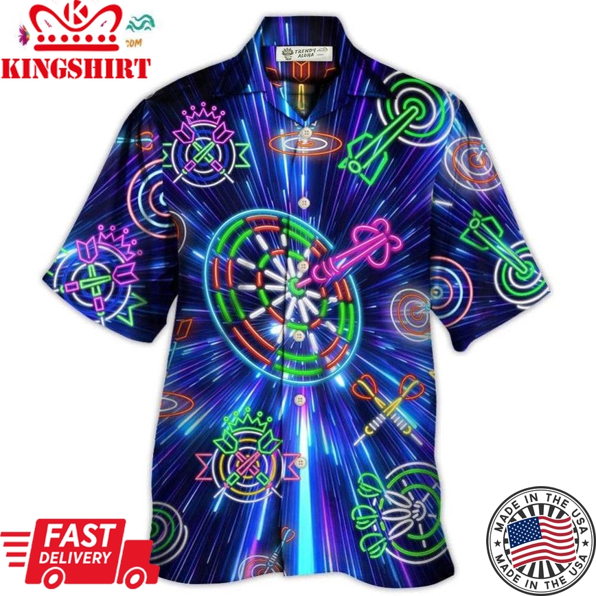 Dart Neon Light Sign Awesome Hawaiian Shirt