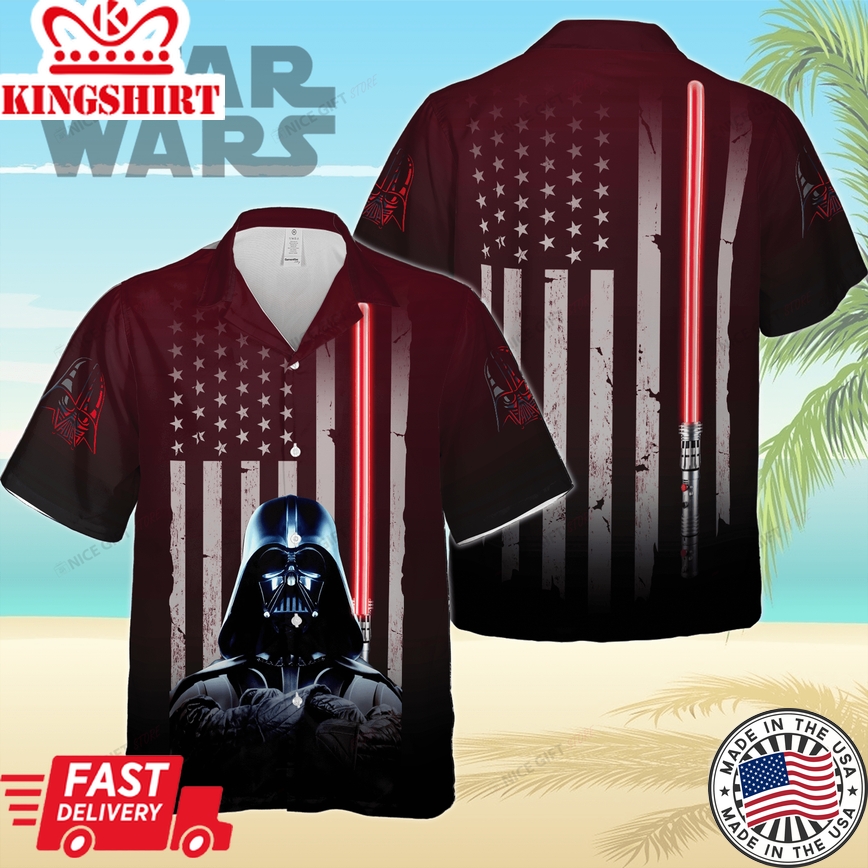 Darth Vader's Presence on Star Wars Hawaiian 3D Attire