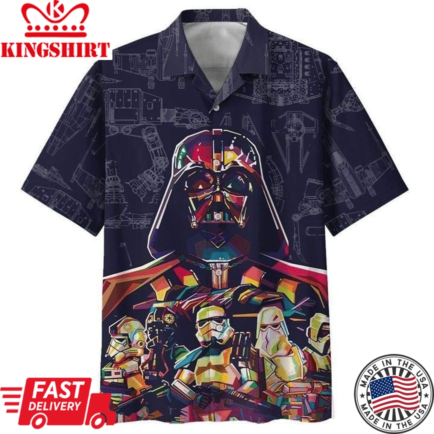 Darth Vader Sw Print Hawaiian Shirt