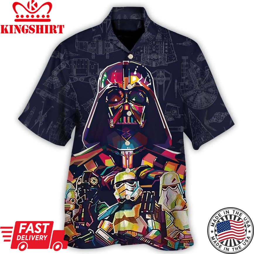 Darth Vader Sw Print - Hawaiian Shirt For Men, Women, Kids