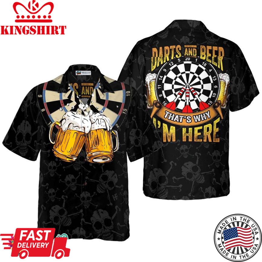 Darts And Beer Hawaiian Shirt, Best Gift For Beer Lovers