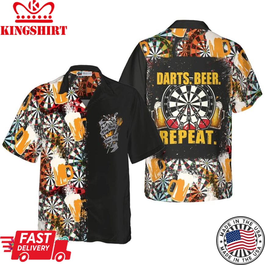 Darts Beer Repeat Hawaiian Shirt