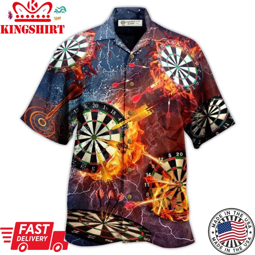 Darts Love It Fire Hawaiian Shirt