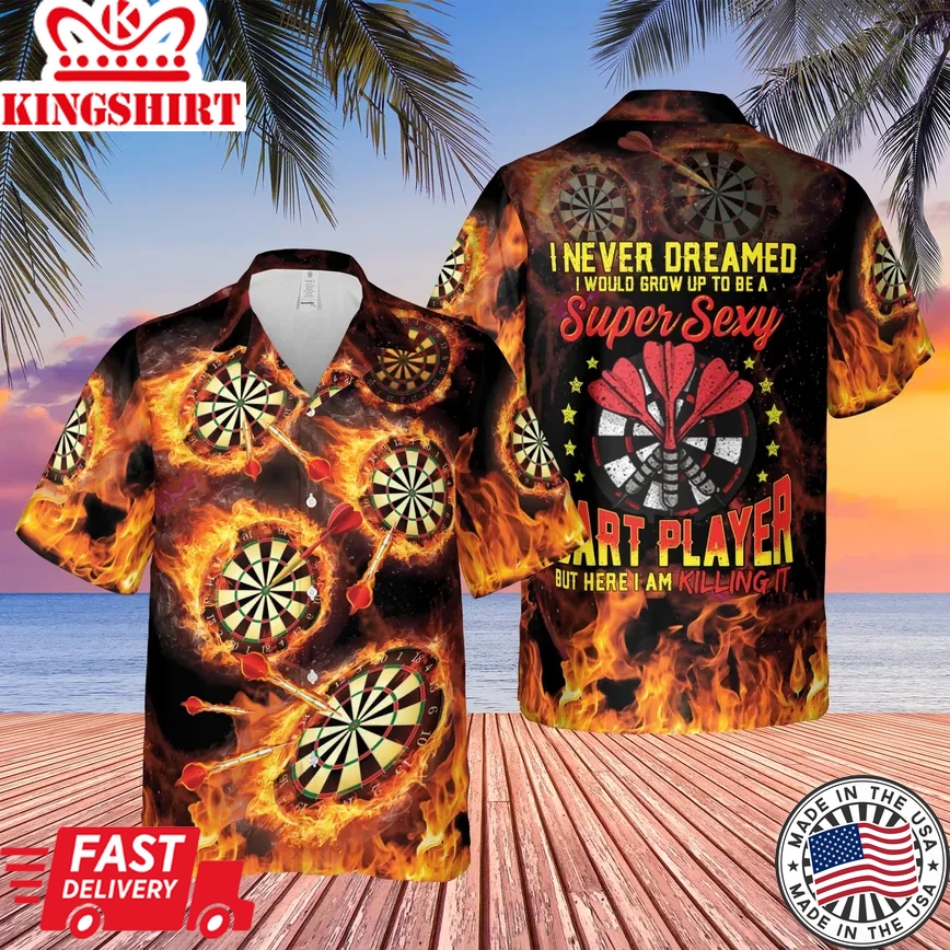 Darts Love It Trendy Hawaiian Shirt Dart Player For Aloha Shirt