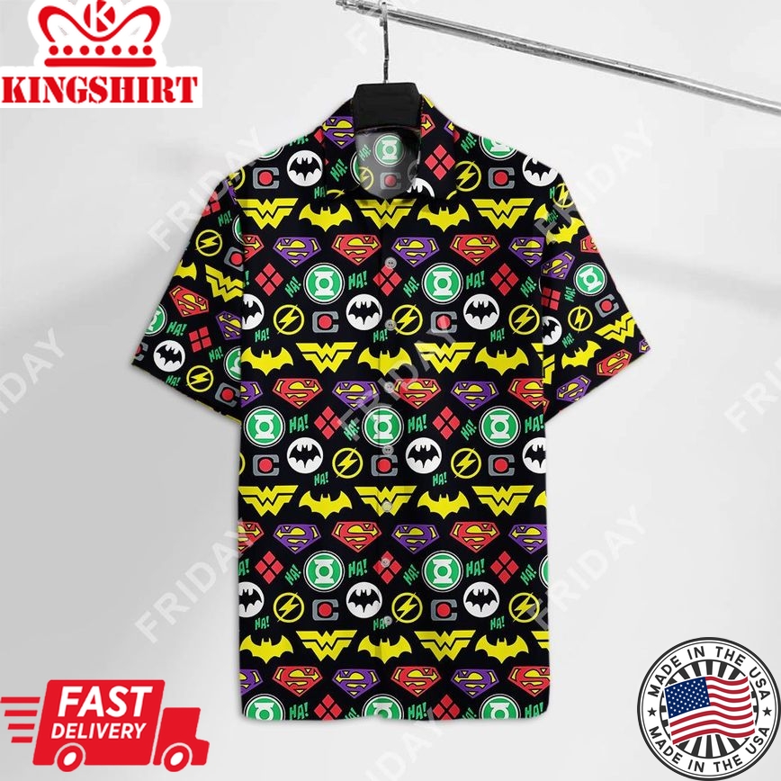 Dc Jl Hawaiian Shirt Jl Icon Hawaii Tshirt Cool Dc Aloha Shirt