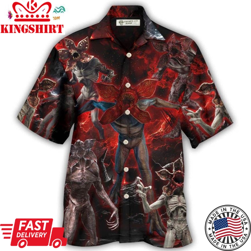 Demogorgon Death Invasion Style Hawaiian Shirt