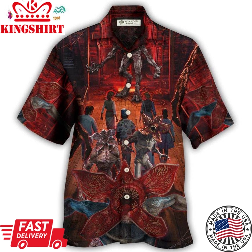 Demogorgon Monster Invading Hawkins Hawaiian Shirt