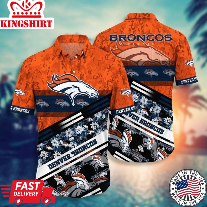 Denver Broncos NFL Hawaiian Aloha Shirt For Fans