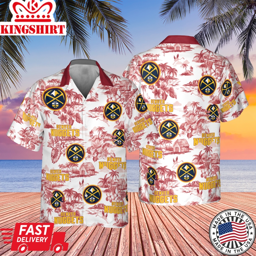 Denver Nuggets Exotic Tropical Vibe Aloha Shirt