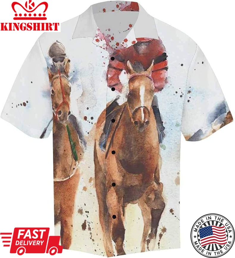 Derby Dreams: Kentucky Derby Fantasy Hawaiian Shirt