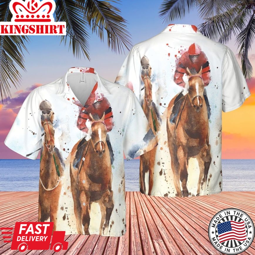 Derby Flourish: Kentucky Derby Festive Hawaiian Shirt