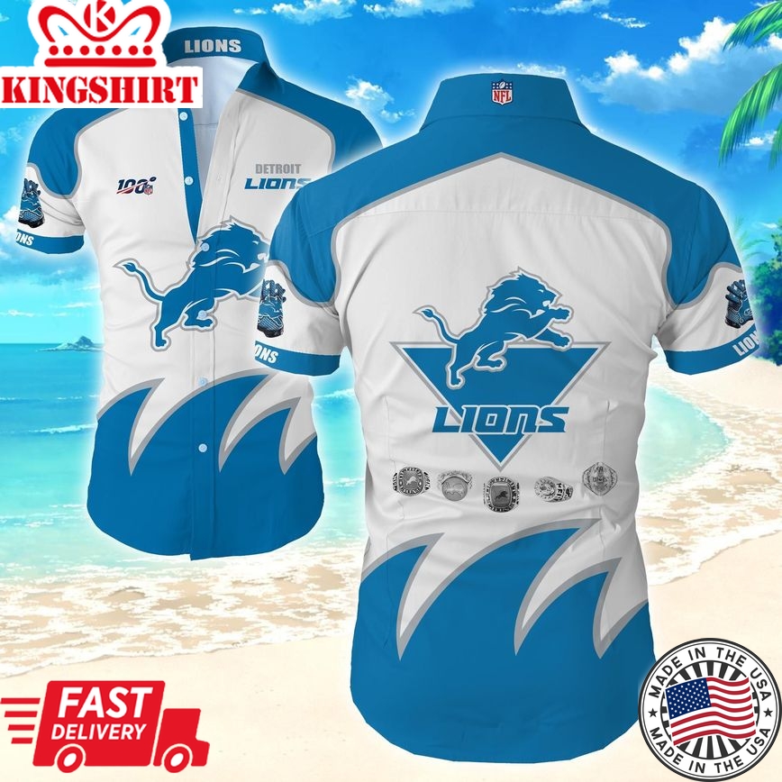 Detroit Lions Hawaiian Aloha Shirt For Cool Fans