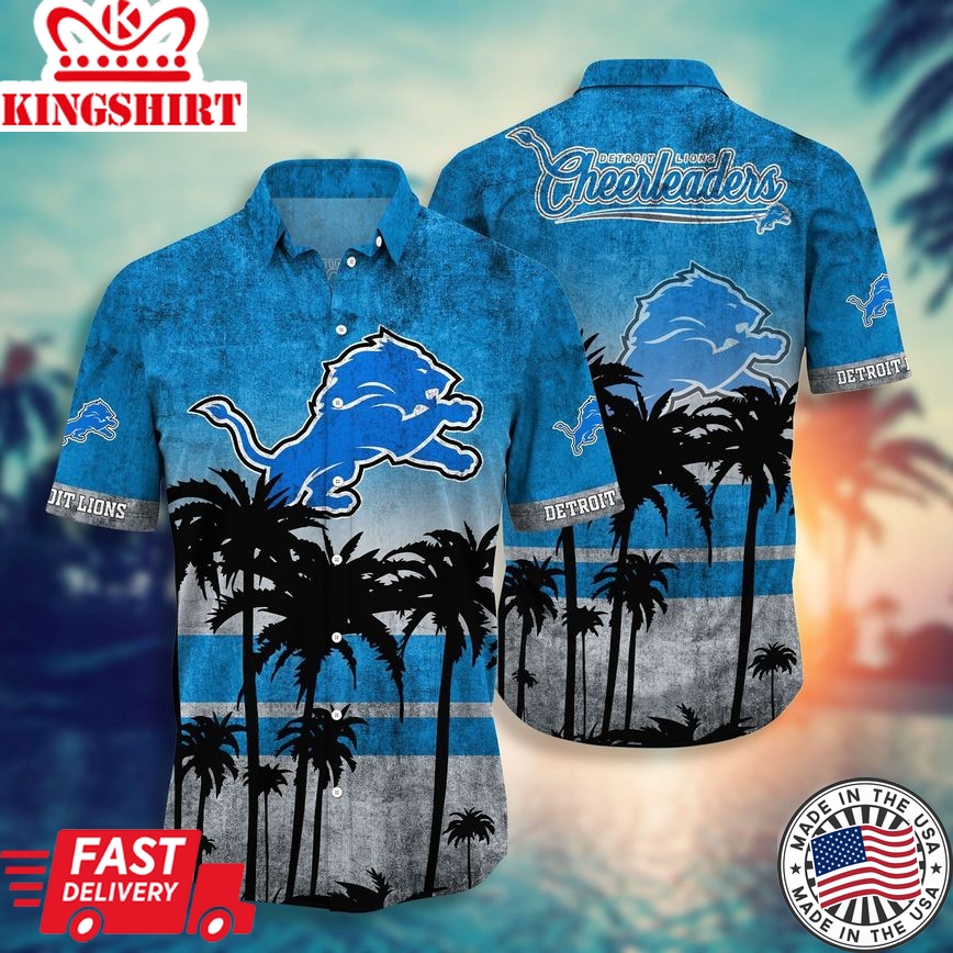 Detroit Lions NFL-Hawaii Shirt Short Style Hot Trending Summer Collection Trending Hawaiian Shirts