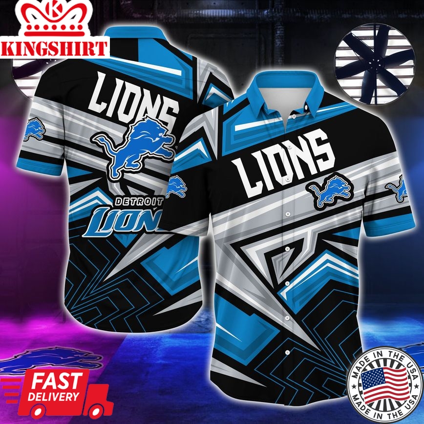 Detroit Lions NFL Summer Hawaiian Shirt