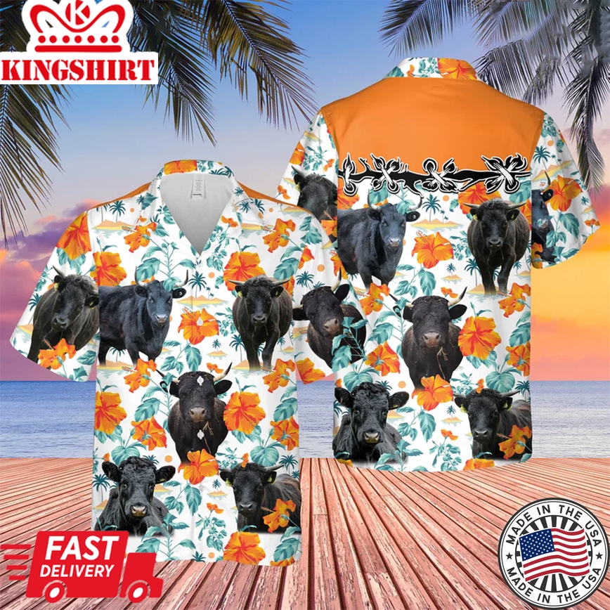 Dexter Hibiscus Floral 3D Trendy Hawaiian Shirt