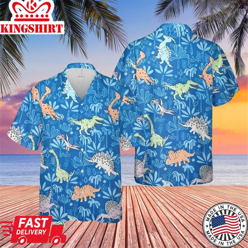 Dinaso Trending Hawaiian Shirt, Summer Vacation Hawaiian Shirt