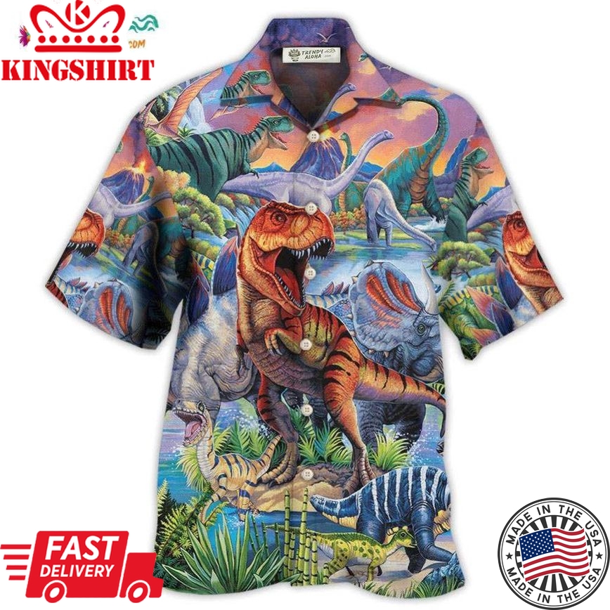 Dinosaur Big World Amazing Hawaiian Shirt