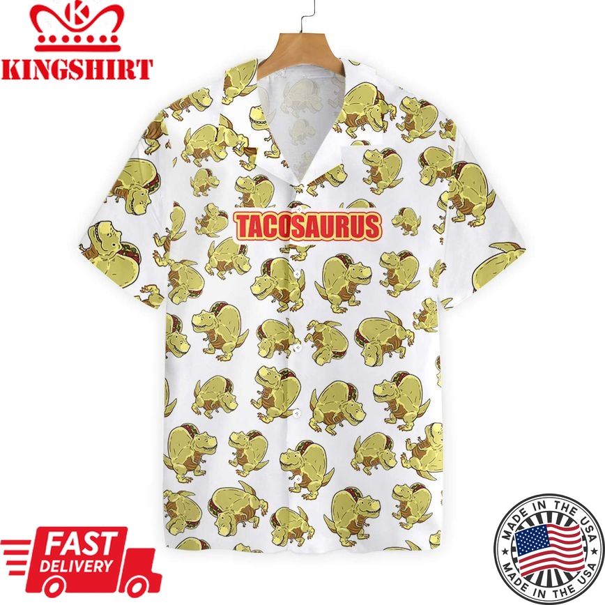 Dinosaur Hawaii Shirt Adult Tacosaurus Hawaiian Shirt