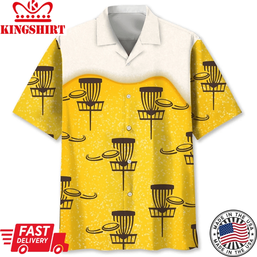 Disc Golf Beer Trendy Hawaiian Shirt