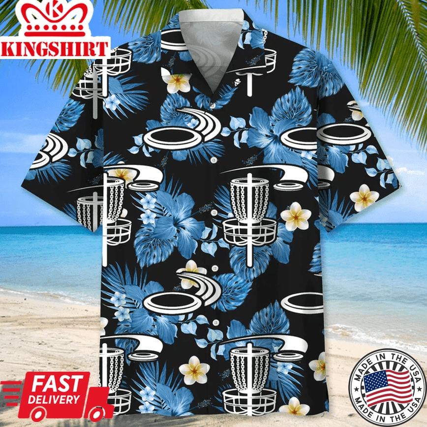 Disc Golf Nature Trendy Hawaiian Shirt, Trendy Hawaiian Shirt For Men, Summer Gift, Gift For Disc Golf Player