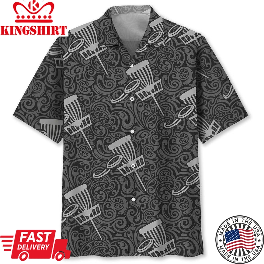 Disc Golf Pattern Trendy Hawaiian Shirt