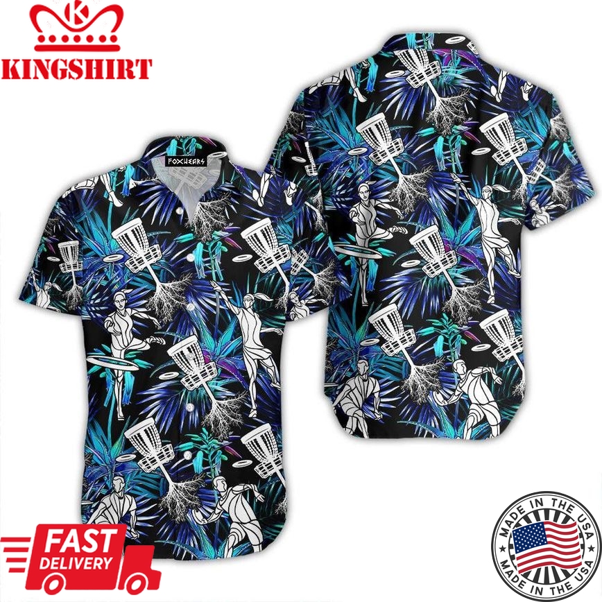 Disc Golf Retro Vintage Style Trendy Hawaiian Shirt