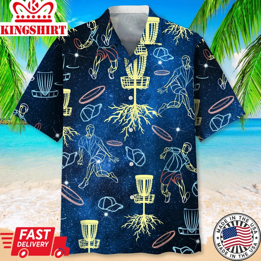 Disc Golf Trendy Hawaiian Shirt, Trendy Hawaiian Shirt For Men, Summer Gift, Gift For Disc Golf Player