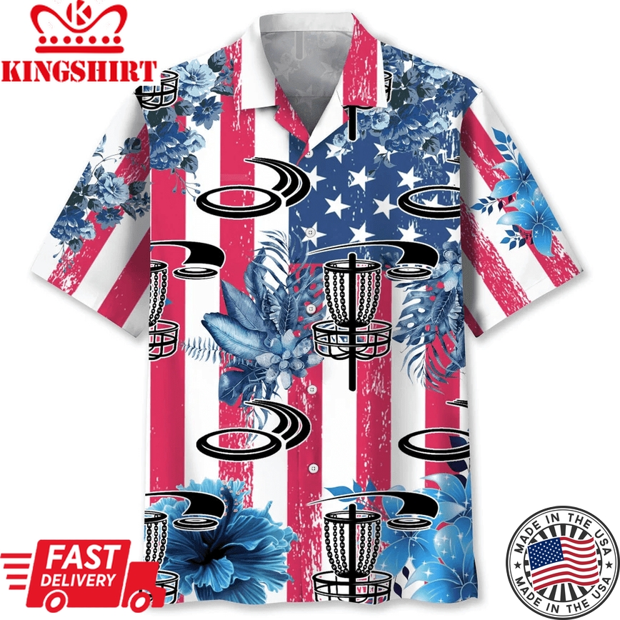 Disc Golf Usa Nature Trendy Hawaiian Shirt