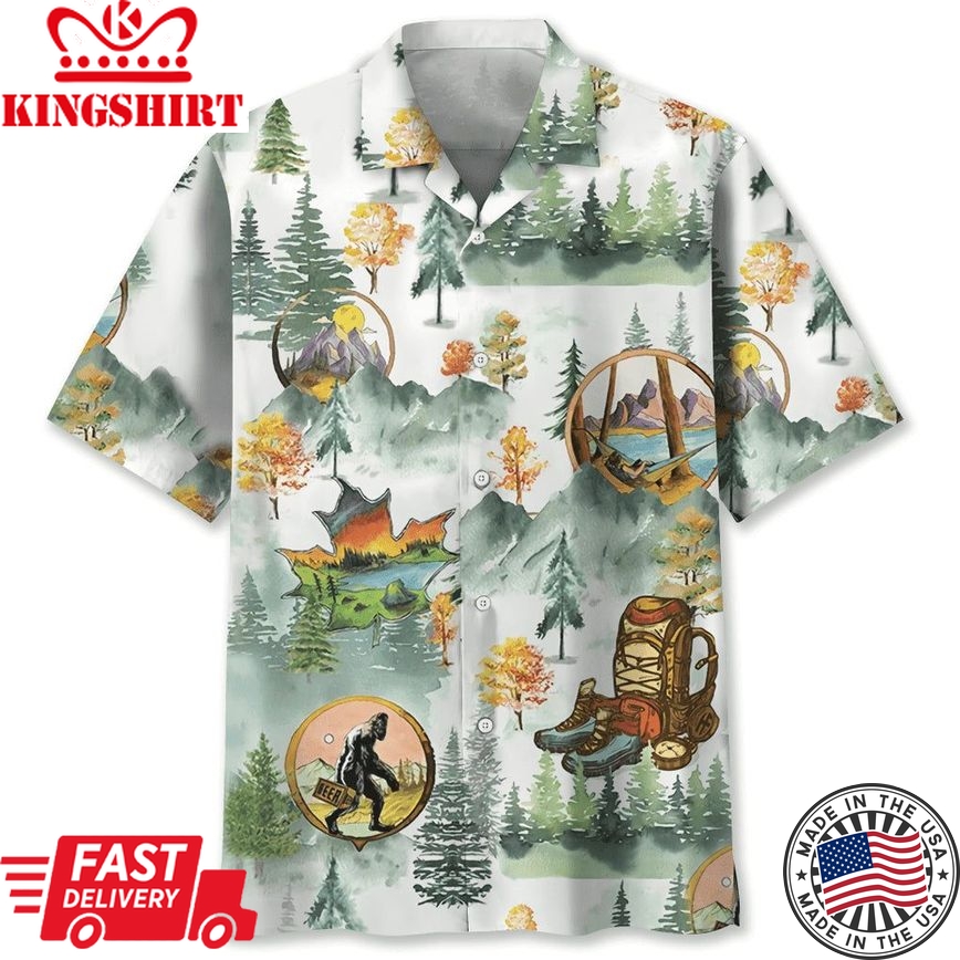 Discover Camping Trendy Hawaiian Shirt: Exploring Nature's Wonders