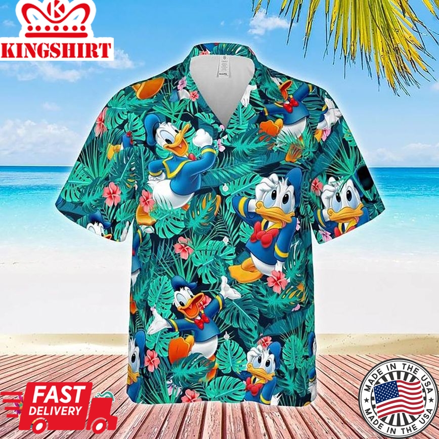 Disney Donald Duck Summer Holiday Beach Shirt - Perfect For Fans Of The Iconic Character