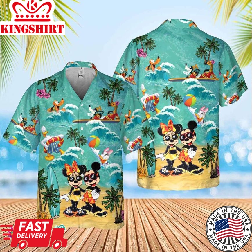 Disney Mickey And Minnie Hawaiian Shirt Disney Magical Hawaii Tee Disney World Gift Mickey And Friends Family Vacation Disney Trip Group