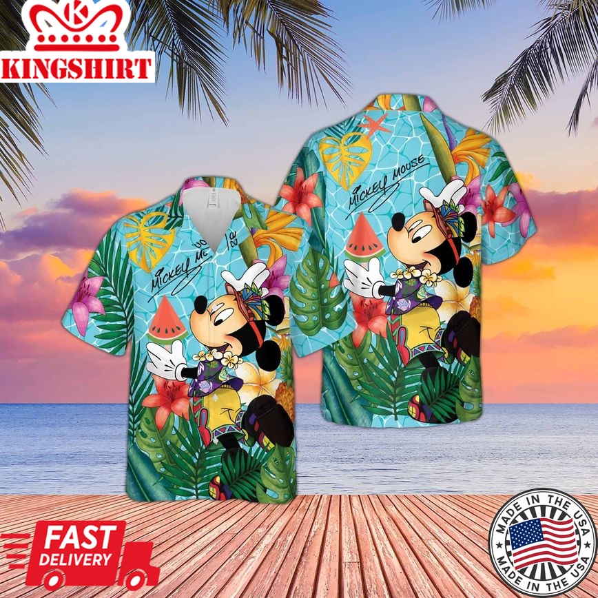 Disney Mickey Mouse Hawaiian Vacation Shirt