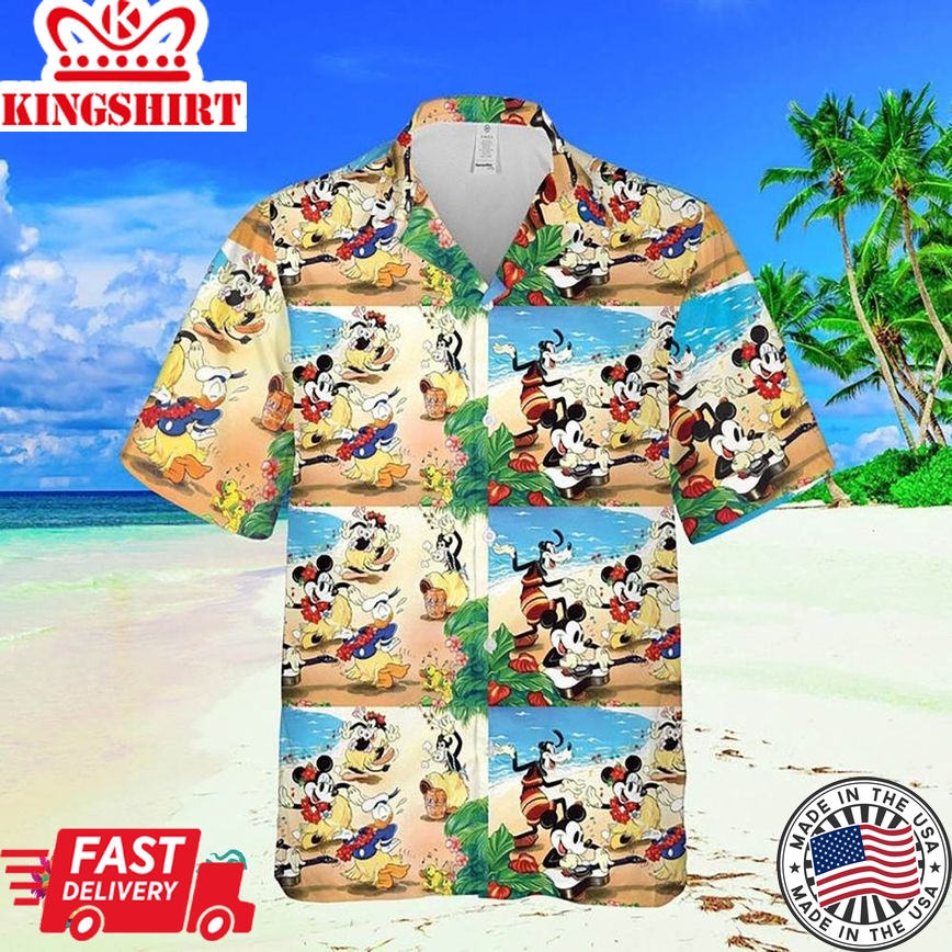 Disney Mickey Mouse Summer Holiday Beach Shirt - Fun And Festive For All Ages