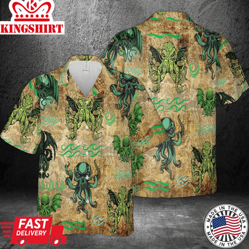 Dive into Cthulhu's World with This Hawaiian 3D Ensemble