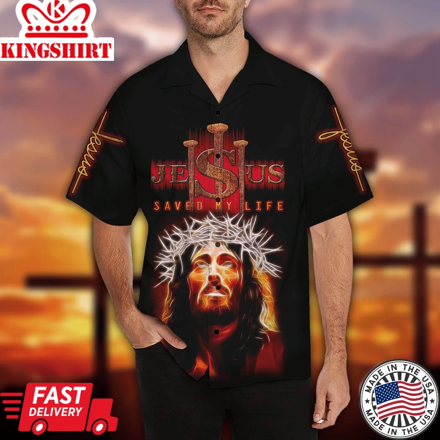 Divine Aloha: Jesus Theme Hawaiian Shirt